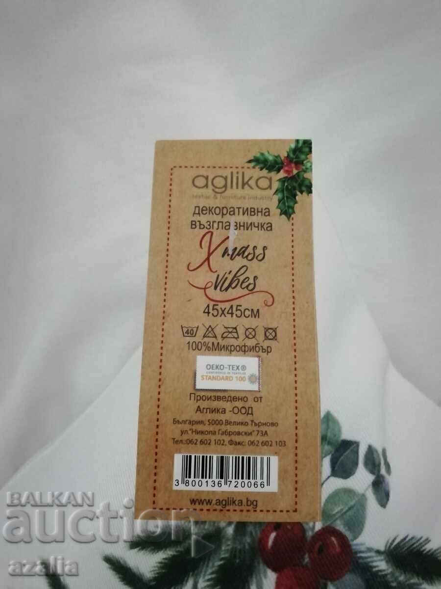 Auction New decorative pillow for Christmas and New Year 45/45cm Auction New decorative pillow for Christmas and New Year 45/45cm