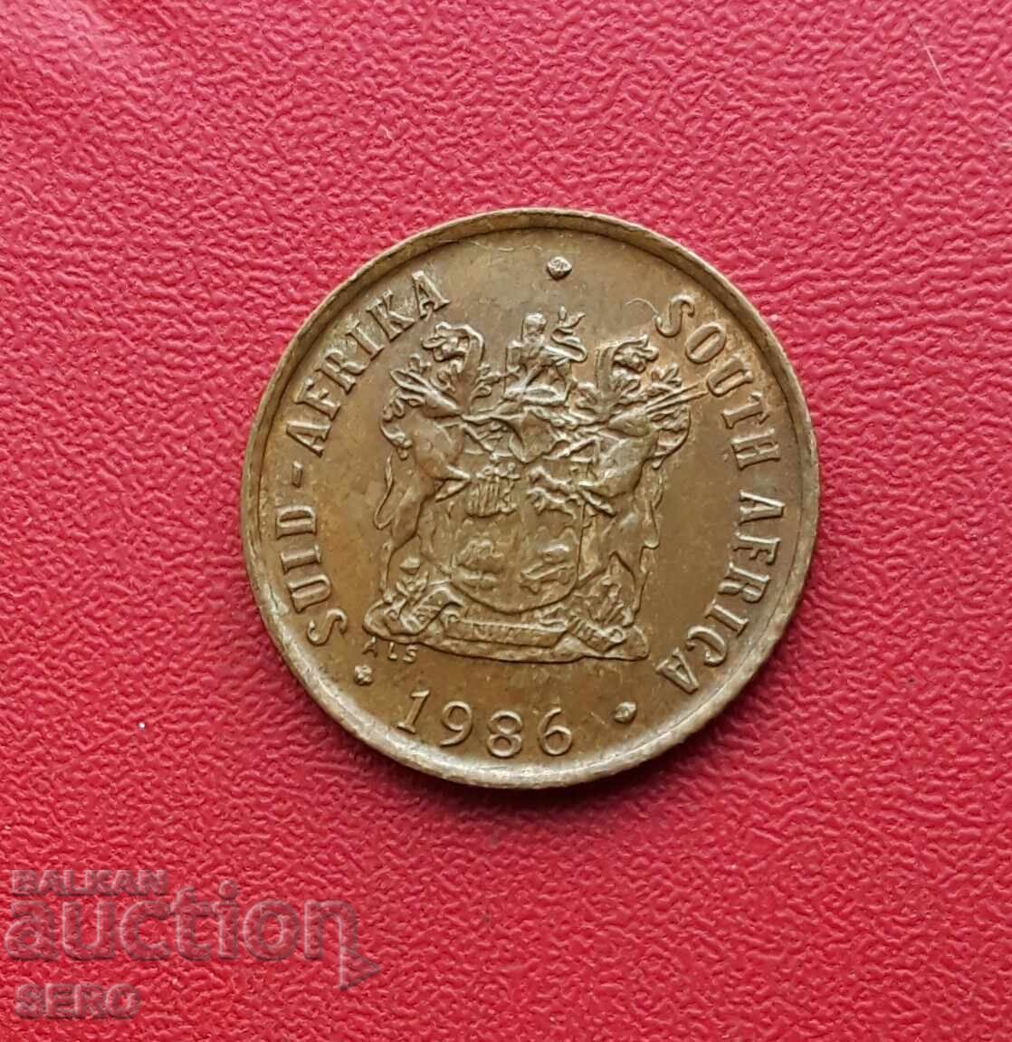 Южна Африка-1 цент 1986-отл.запазен с цена 0.71 лв. | € 0.36