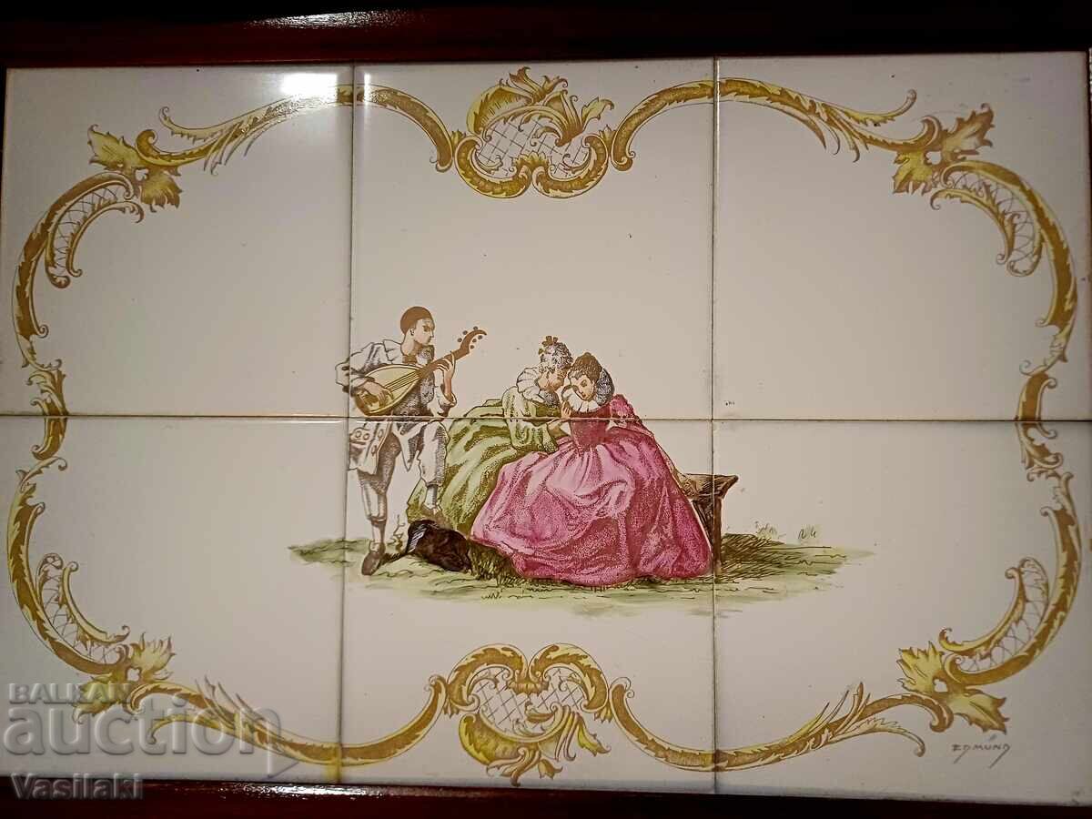 Όμορφα τραπεζάκια από μαόνι Ρωμαίος και Ιουλιέτα - 5