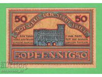 (¯`'•.¸NOTGELD (orașul Trier) 1921 UNC -50 pfennig¸.•'´¯)