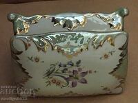 Cutie de porțelan bulgăresc pentru cărți de joc SIP, anii '50, R.P.B