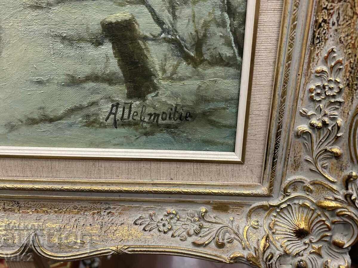 Зимна пейзажна картина с цена 0.01 лв. | € 0.01 Зимна пейзажна картина с цена 0.01 лв. | € 0.01