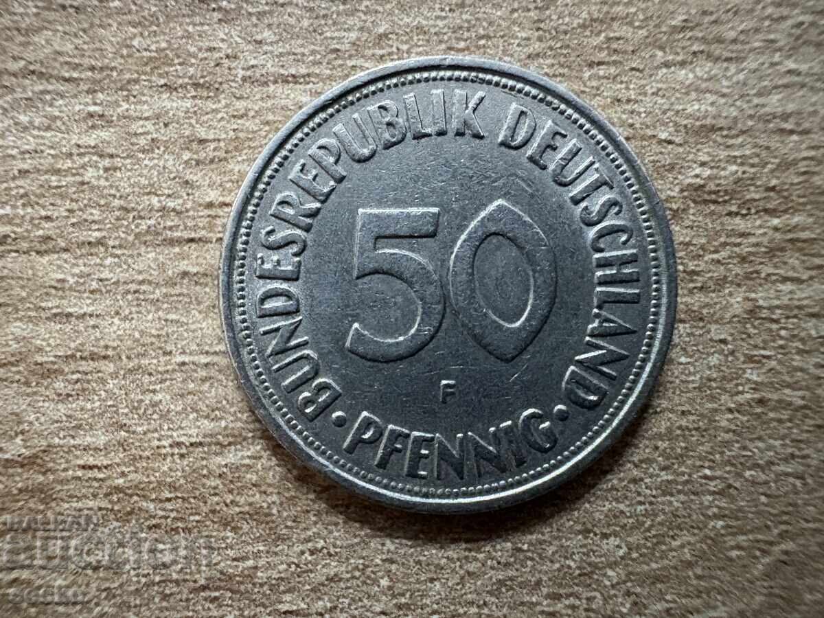 Γερμανία - 50 πφένιγκ (1950) - F Γερμανία - 50 πφένιγκ (1950) - F