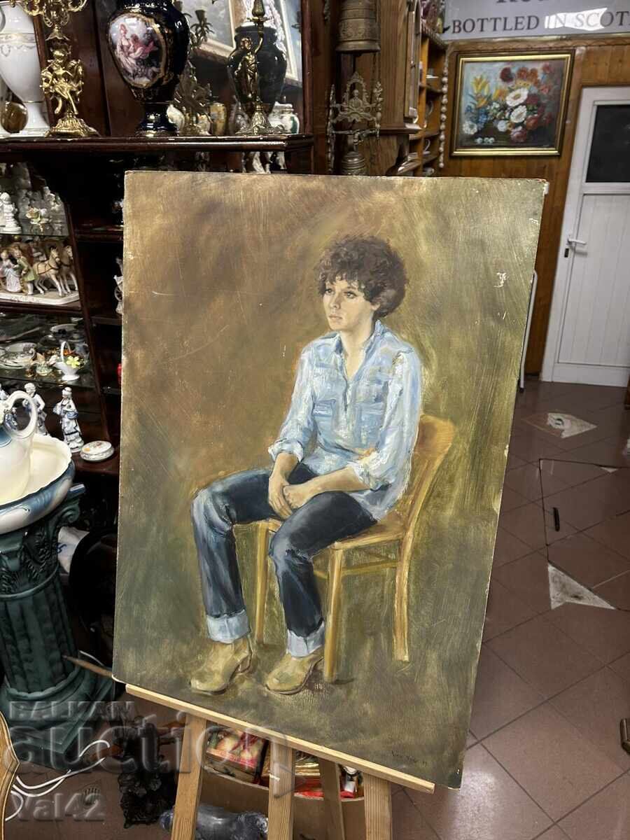 Παράδοση Πορτρέτο – ελαιογραφία σε φάιμπερμπορντ Παράδοση Πορτρέτο – ελαιογραφία σε φάιμπερμπορντ