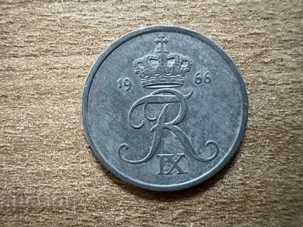 Danemarca - 2 øre (1966) cu preț 0.30 BGN | € 0.15