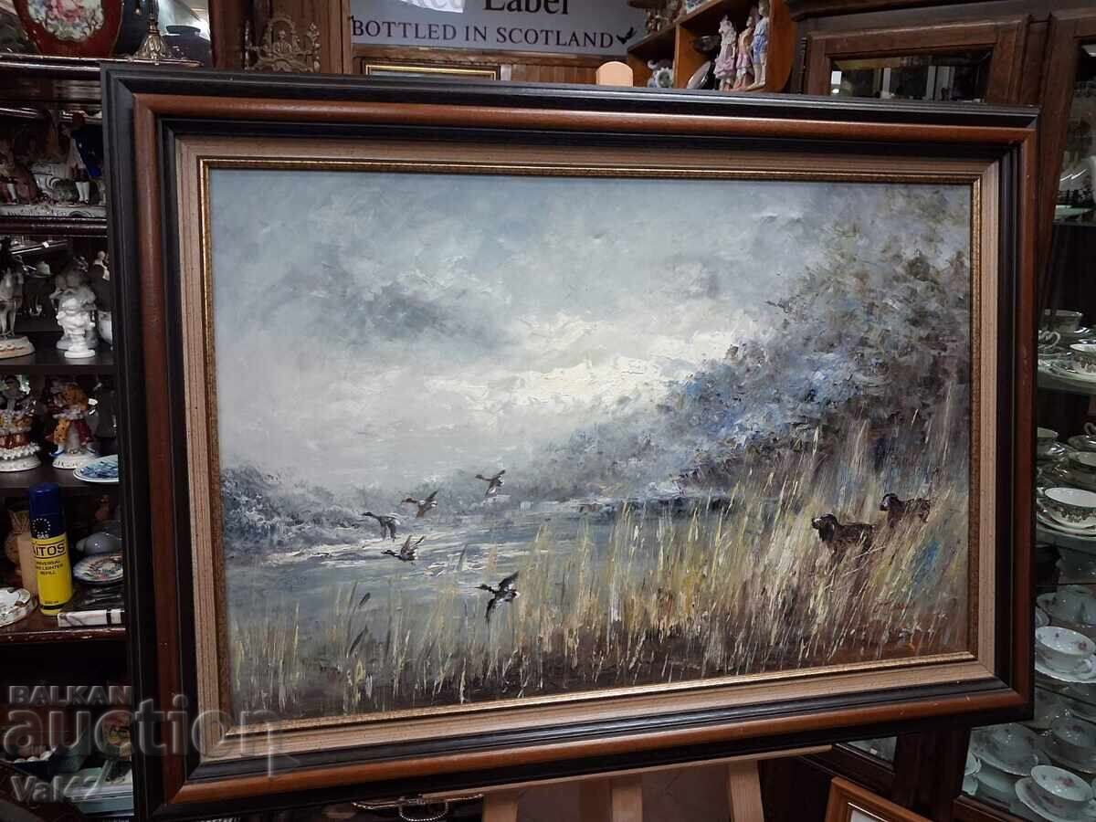 Δημοπρασία Τοπίο με κυνηγόσκυλα και πάπιες Δημοπρασία Τοπίο με κυνηγόσκυλα και πάπιες