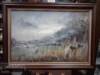 Τοπίο με κυνηγόσκυλα και πάπιες