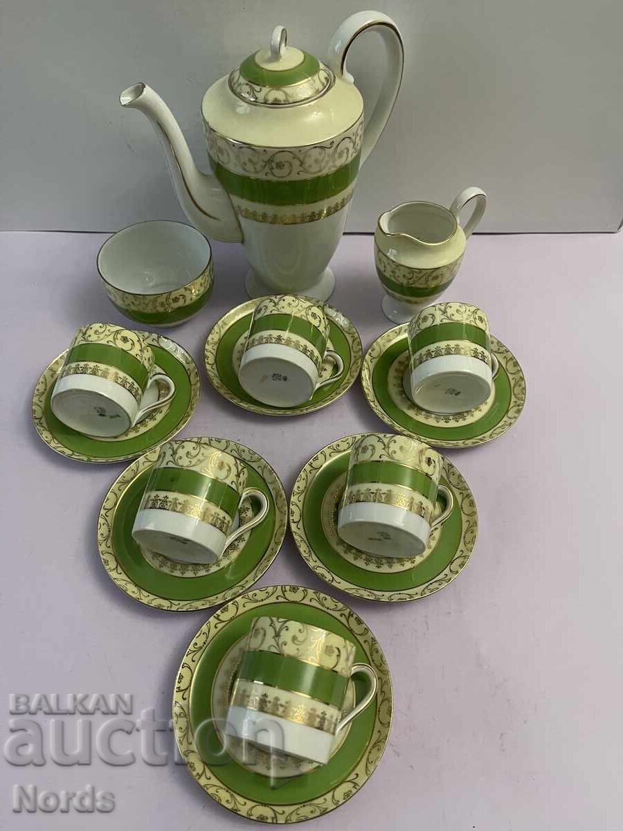 Παράδοση Τσεχοσλοβακία Όμορφο σερβίτσιο καφέ