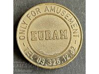 42230 Βουλγαρία σήμα μάρκας παιχνιδομηχανής Euram 1982