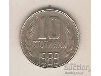 +Bulgaria 10 cenți 1989