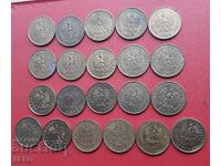 Polonia - lot 21x2 groși fără ani repetați