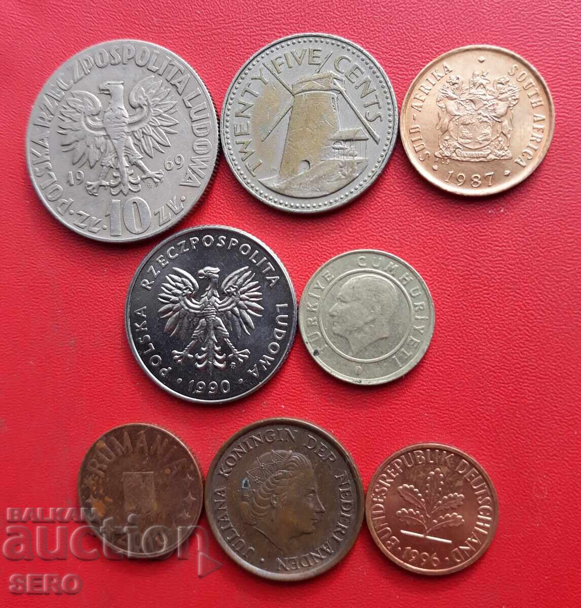 Смесен лот от 8 монети с цена 1.01 лв. | € 0.52