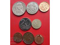 Lot mixt de 8 monede