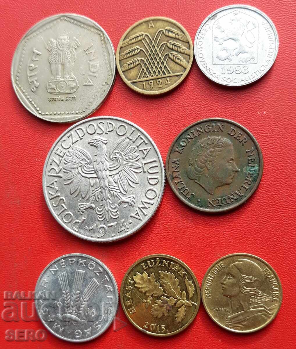 Смесен лот от 8 монети с цена 1.01 лв. | € 0.52 Смесен лот от 8 монети с цена 1.01 лв. | € 0.52