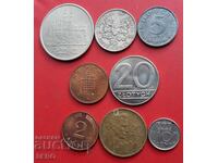 Lot mixt de 8 monede