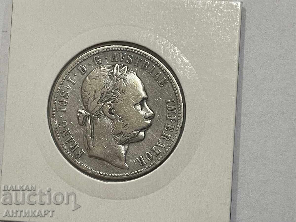 Monedă rară de argint Austria 1 florin 1887 cu preț 47.00 BGN | € 24.03