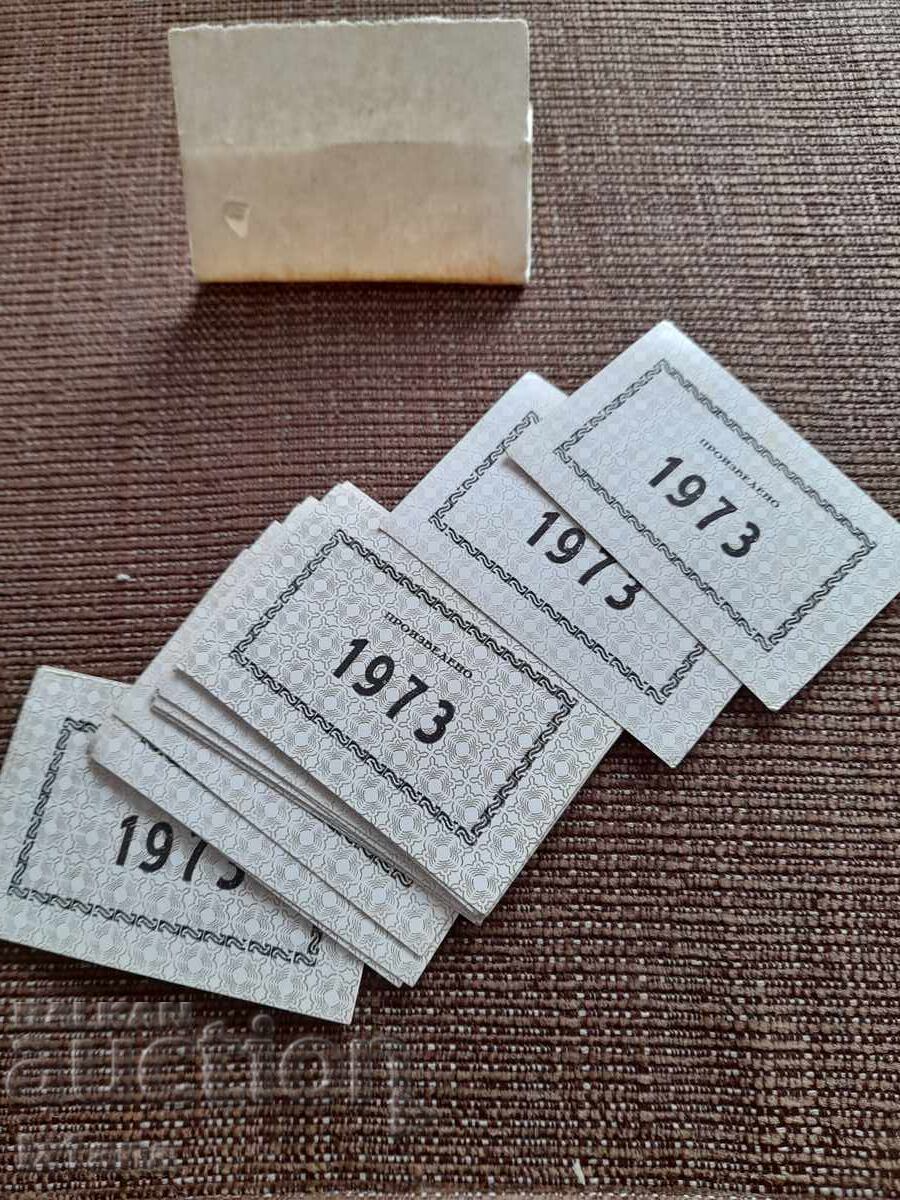 Licitație Etichete vechi Fabricat 1973 Licitație Etichete vechi Fabricat 1973