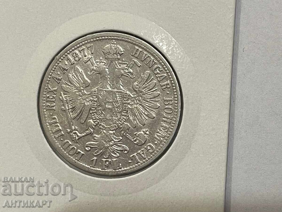 Silver coin Austria 1 Florin 1877