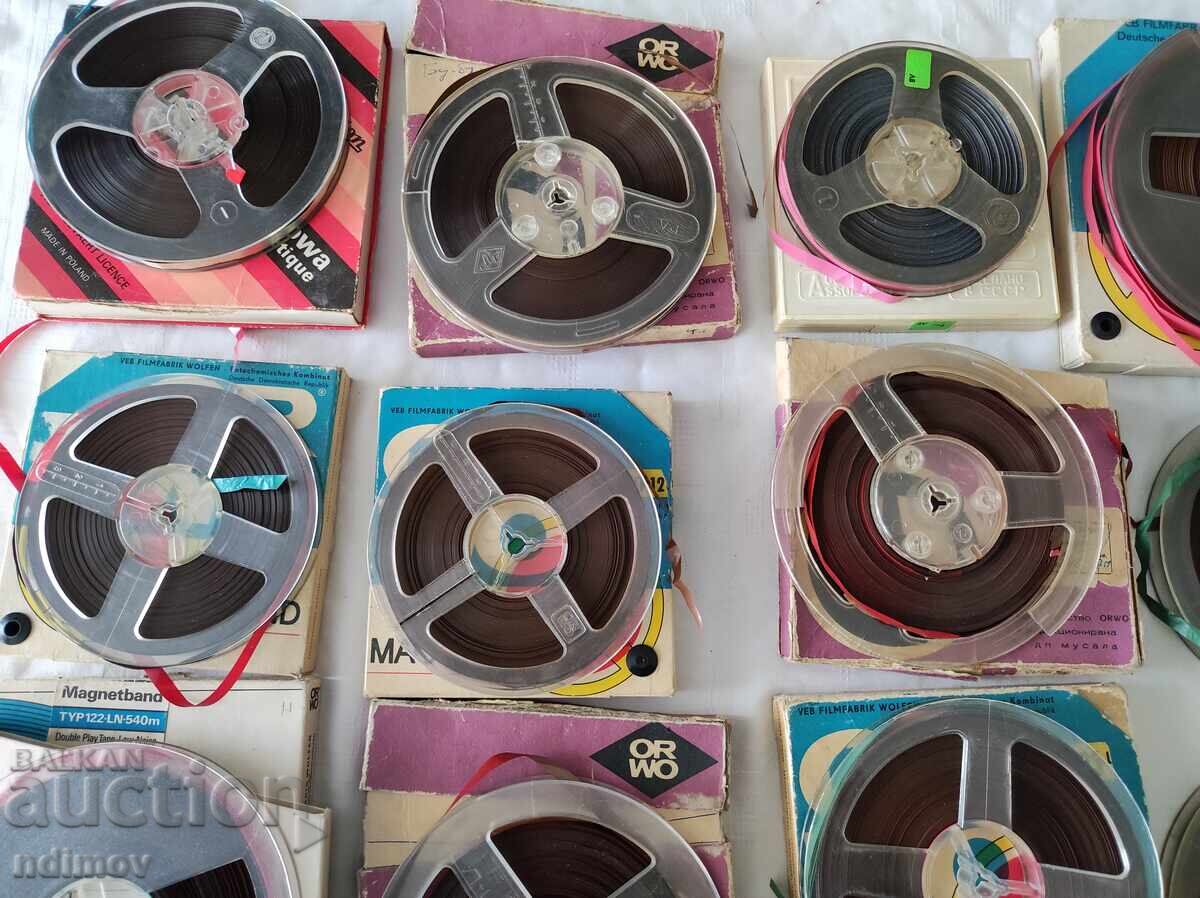 !!! LOT OF ROLLS FOR TAPE RECORDER TAPE ROLL with price 23.60 BGN | € 12.07