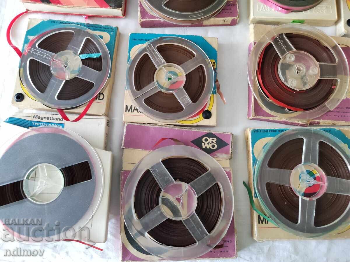 Auction  !!! LOT OF ROLLS FOR TAPE RECORDER TAPE ROLL