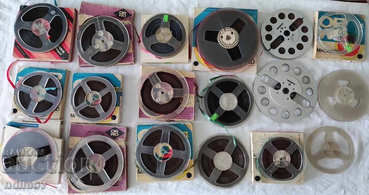 !!! LOT OF ROLLS FOR TAPE RECORDER TAPE ROLL