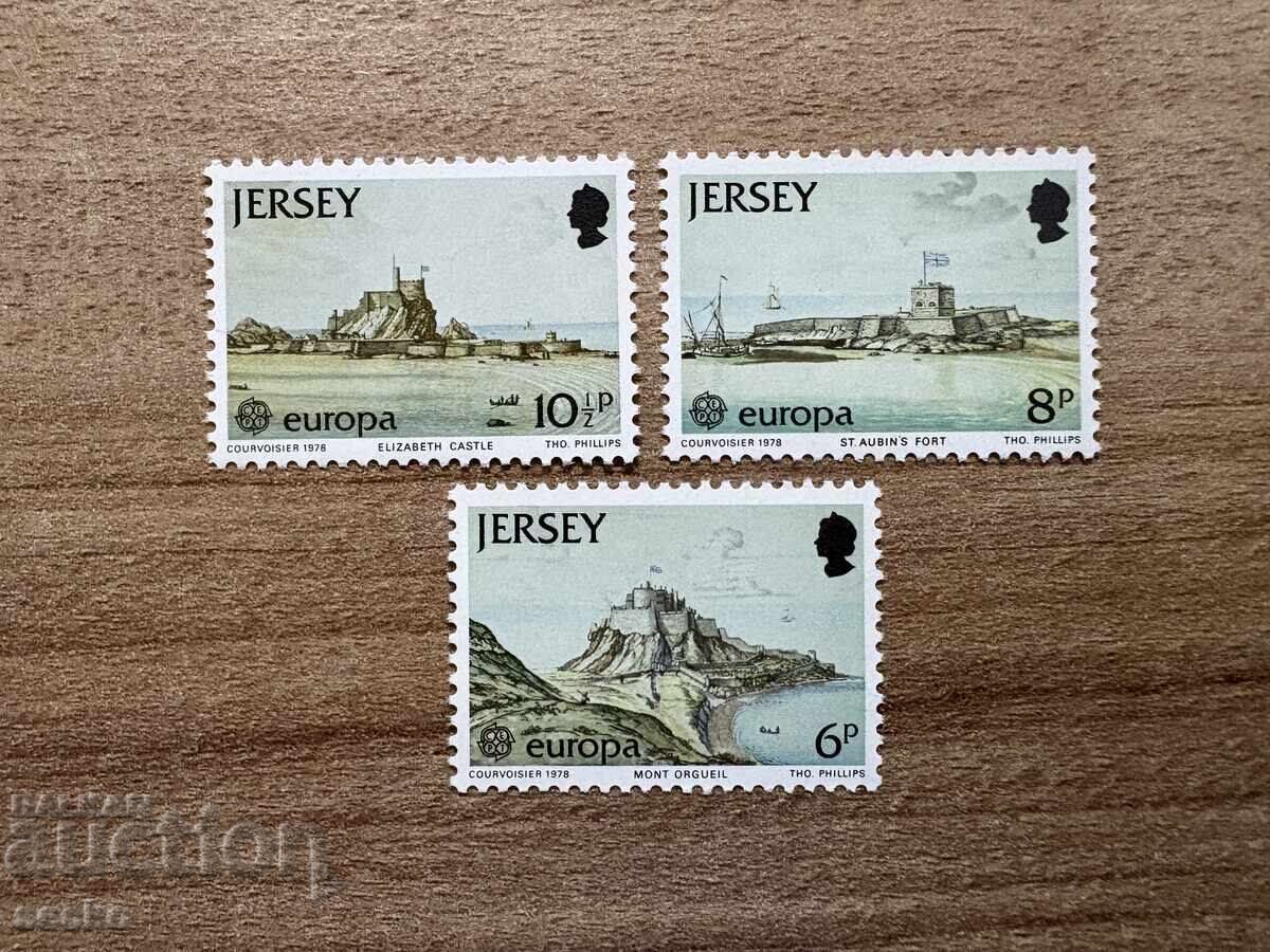 Jersey - Mărci EUROPA - Monumente (1978) MNH