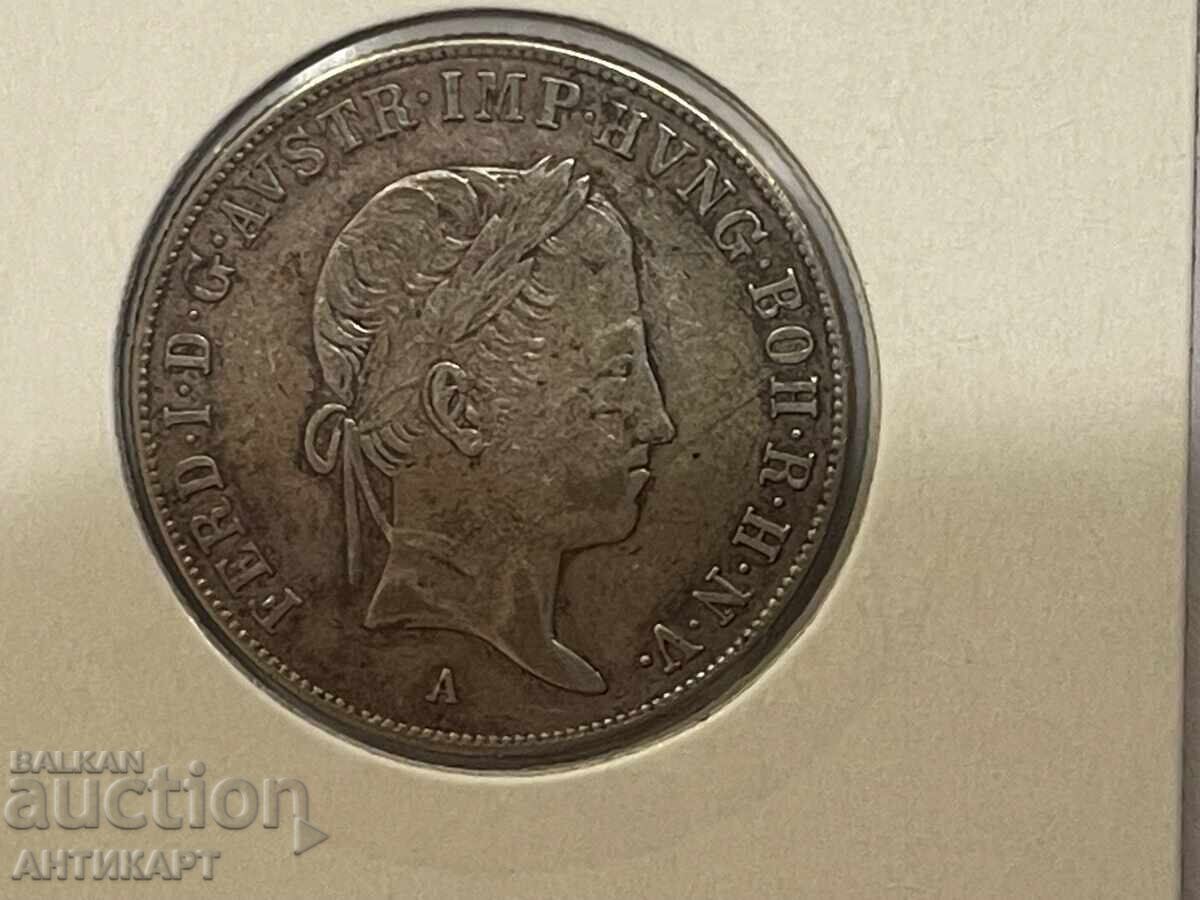 Redka ασημένια νομίσματα Αυστρίας 20 κρόιτσερ 1840 με τιμή 29.00 BGN | € 14.83