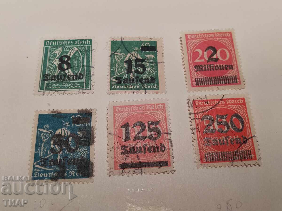 Postage stamps Germany -0.01 cents Postage stamps Germany -0.01 cents