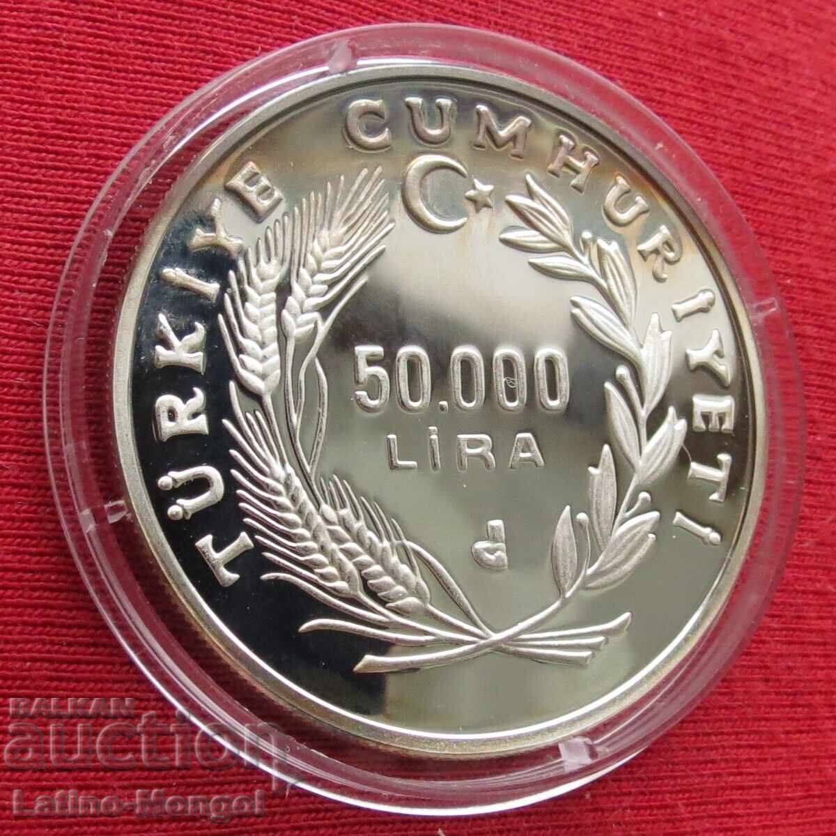 Auction  Турция 50000 лири 1994 100-годишнина от Олимпийските игри