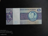 BRAZIL 5 CRUZEIROS 1974 NEW UNC