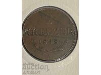 Austria 2 Kreuzer kreutzer 1848 Copper Coin