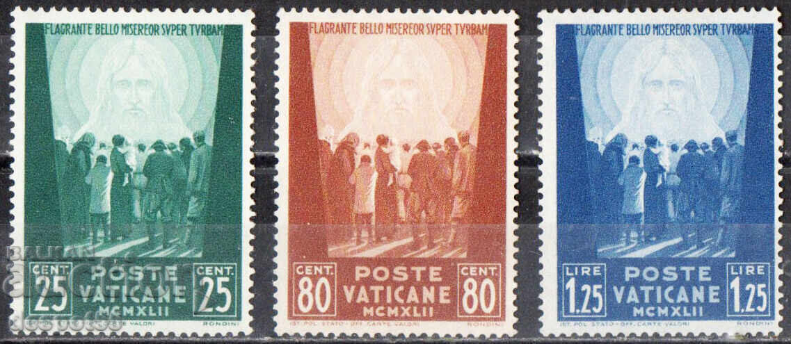 1942. Vatican. Aid for war victims - "MCMXLII"