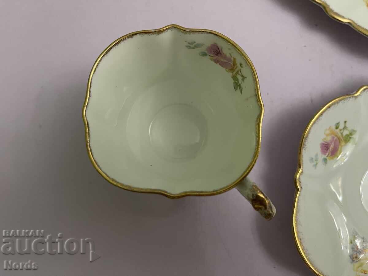 Доставка на Винтидж английски троен сет за чай Доставка на Винтидж английски троен сет за чай