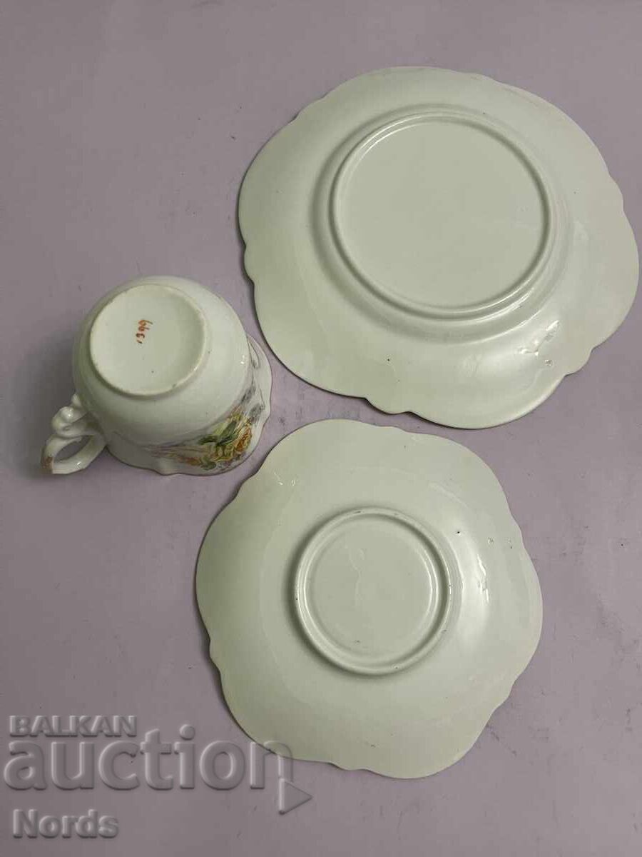 Винтидж английски троен сет за чай - 6 Винтидж английски троен сет за чай - 6