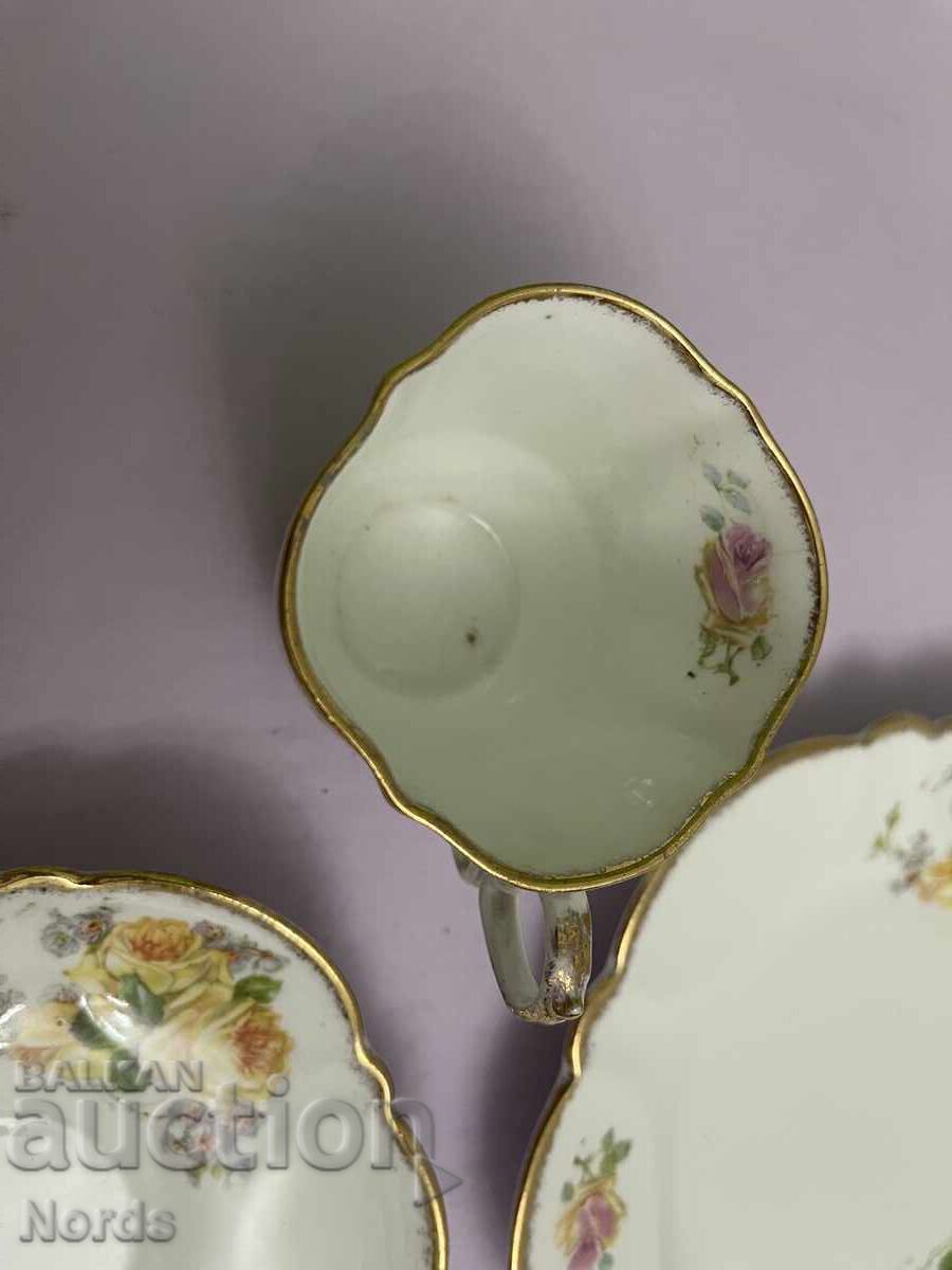 Винтидж английски троен сет за чай - 5 Винтидж английски троен сет за чай - 5