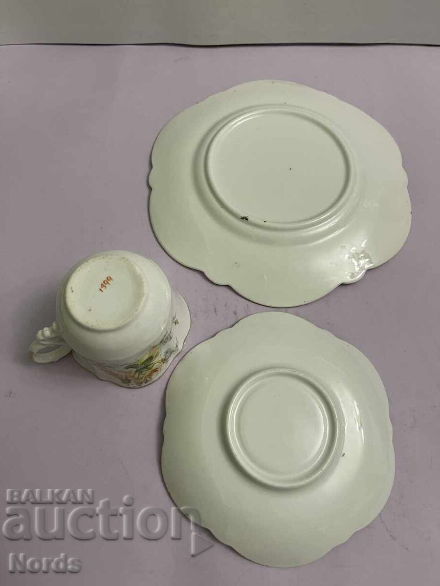 Винтидж английски троен сет за чай - 6 Винтидж английски троен сет за чай - 6