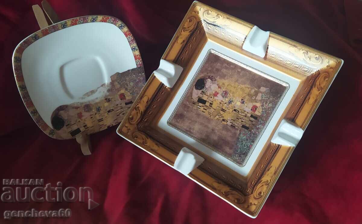 Δημοπρασία Σταχτοδοχείο πορσελάνης LANGASTER για πούρα σειρά "Το Φιλί" Δημοπρασία Σταχτοδοχείο πορσελάνης LANGASTER για πούρα σειρά "Το Φιλί"