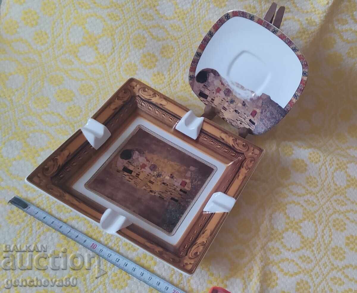 Σταχτοδοχείο πορσελάνης LANGASTER για πούρα σειρά "Το Φιλί" - 7 Σταχτοδοχείο πορσελάνης LANGASTER για πούρα σειρά "Το Φιλί" - 7