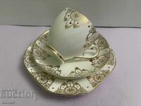 Винтидж английски троен сет за чай