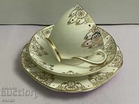 Винтидж английски троен сет за чай