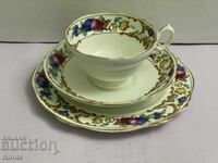 Винтидж английски троен сет за чай