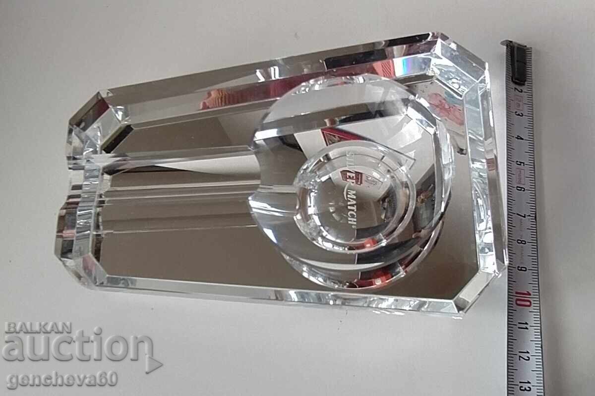 Crystal Cigar Ashtray "SILVER MATCH" with price 50.00 BGN | € 25.56