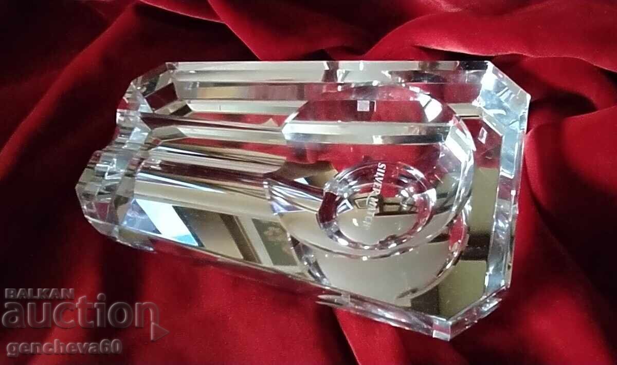 Cenusar de cristal pentru trabucuri marca ,,SILVER MATCH" - 5