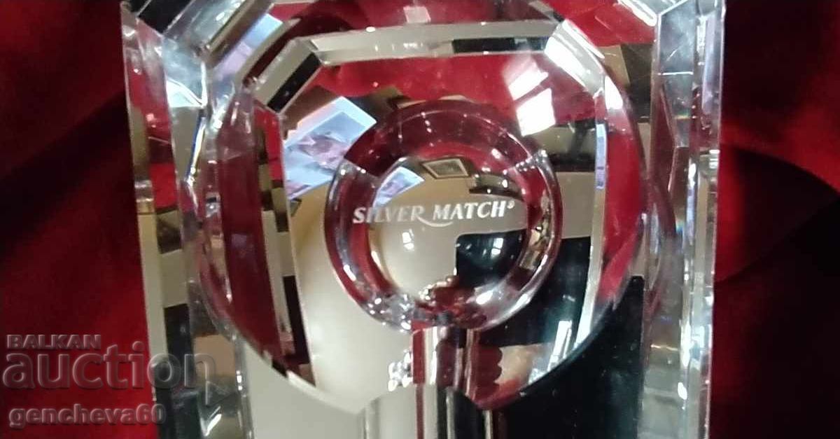 Cenusar de cristal pentru trabucuri marca ,,SILVER MATCH" - 6