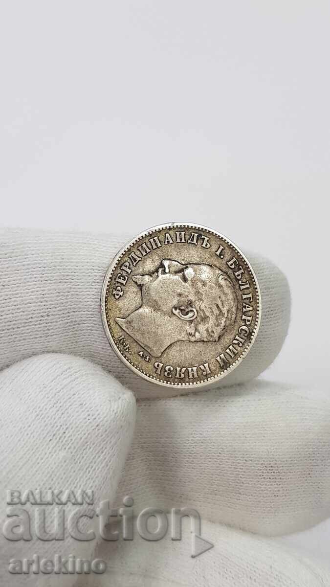 Monedă domnească de argint 1 lev 1894 - 5