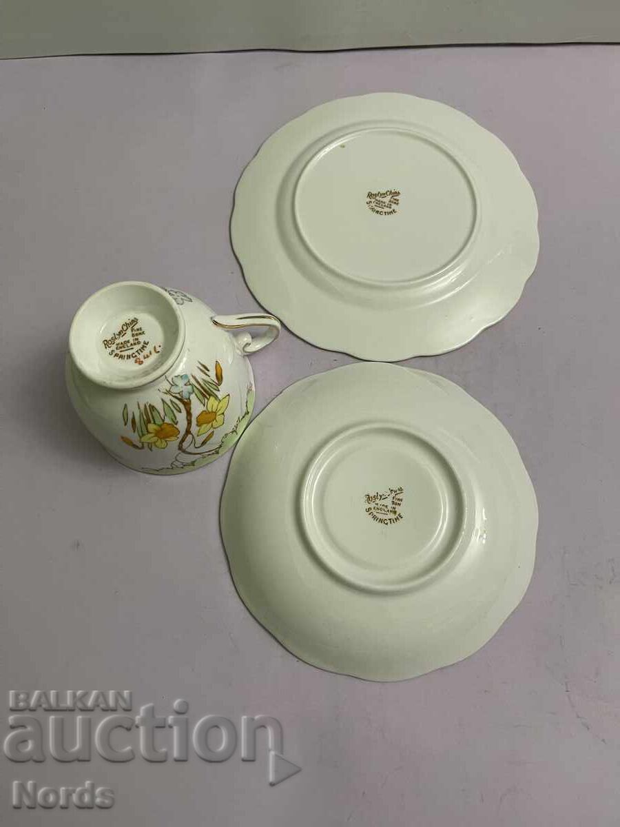 Винтидж английски троен сет за чай - 5 Винтидж английски троен сет за чай - 5