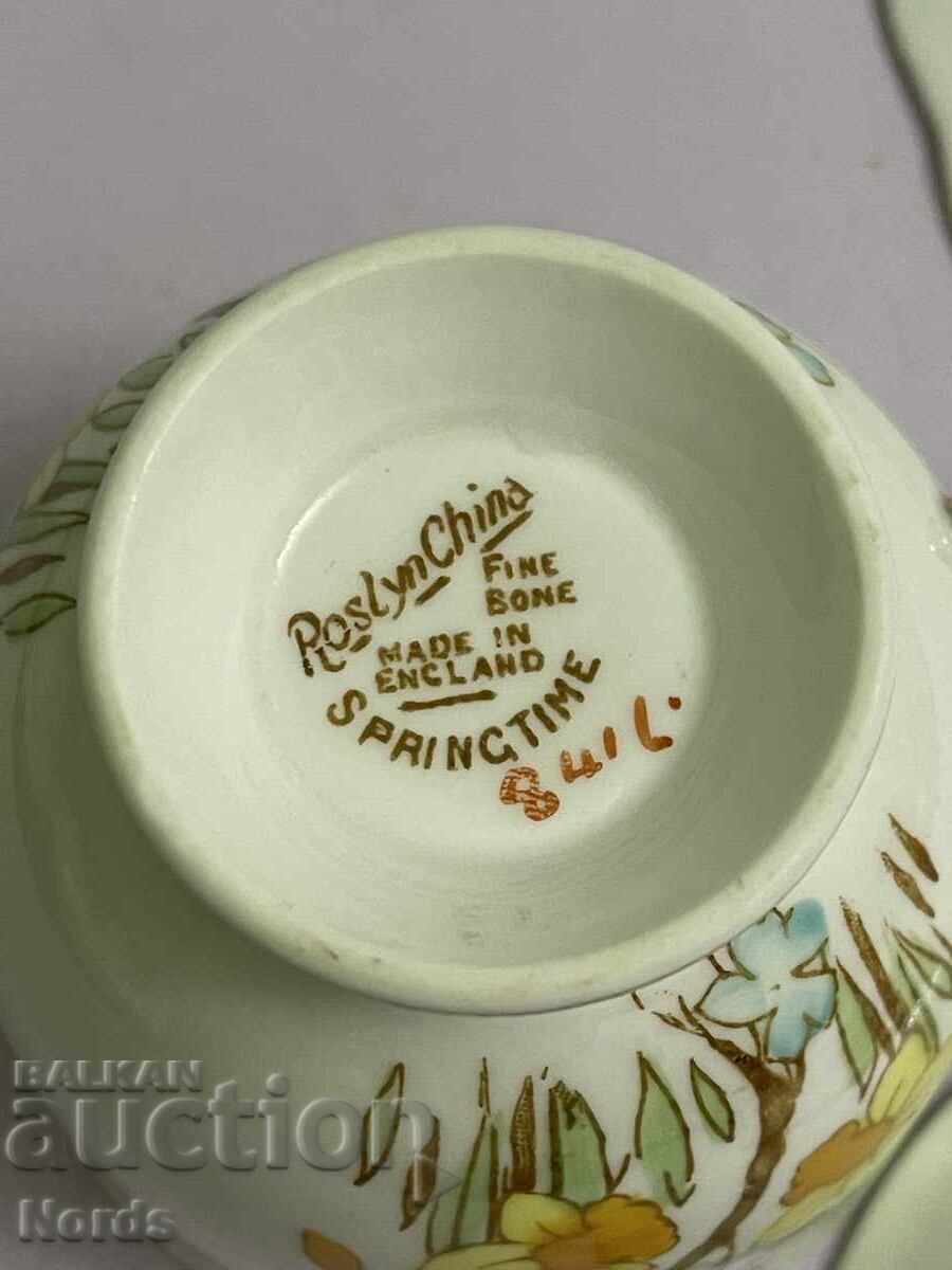 Винтидж английски троен сет за чай - 6 Винтидж английски троен сет за чай - 6