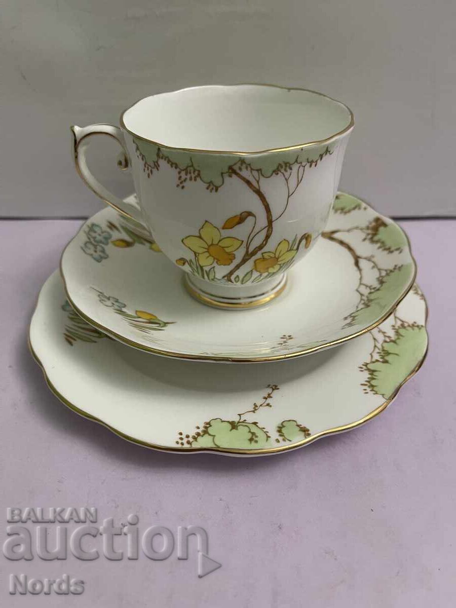 Винтидж английски троен сет за чай с цена 18.20 лв. | € 9.31 Винтидж английски троен сет за чай с цена 18.20 лв. | € 9.31