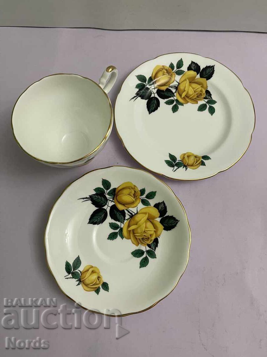 Английски троен сет за чай с цена 16.10 лв. | € 8.23 Английски троен сет за чай с цена 16.10 лв. | € 8.23