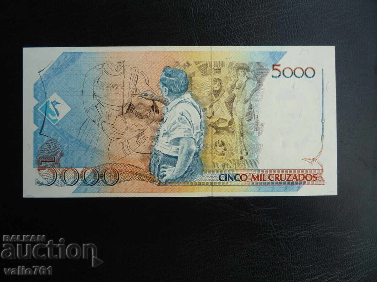 BRAZIL 5000 5,000 CRUZADOS OVERPRINT (5) 1989 NEW UNC with price 6.00 BGN | € 3.07